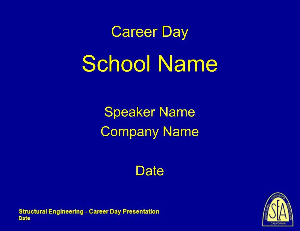 high school career day powerpoint presentation