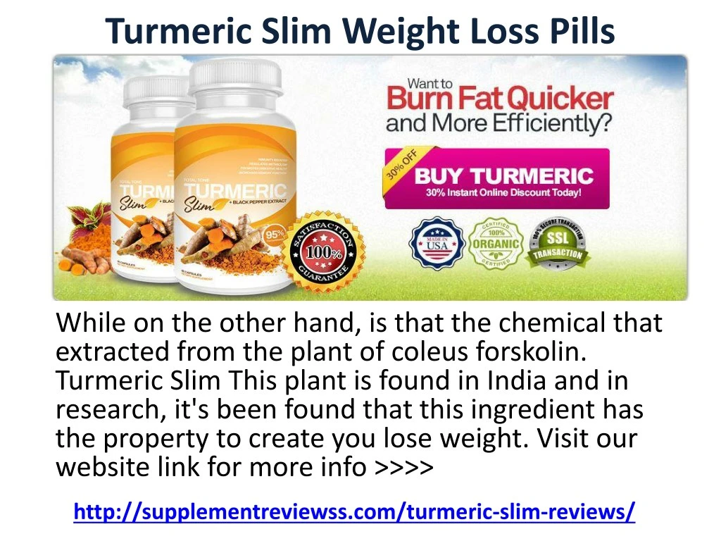 turmeric slim weight loss pills n.