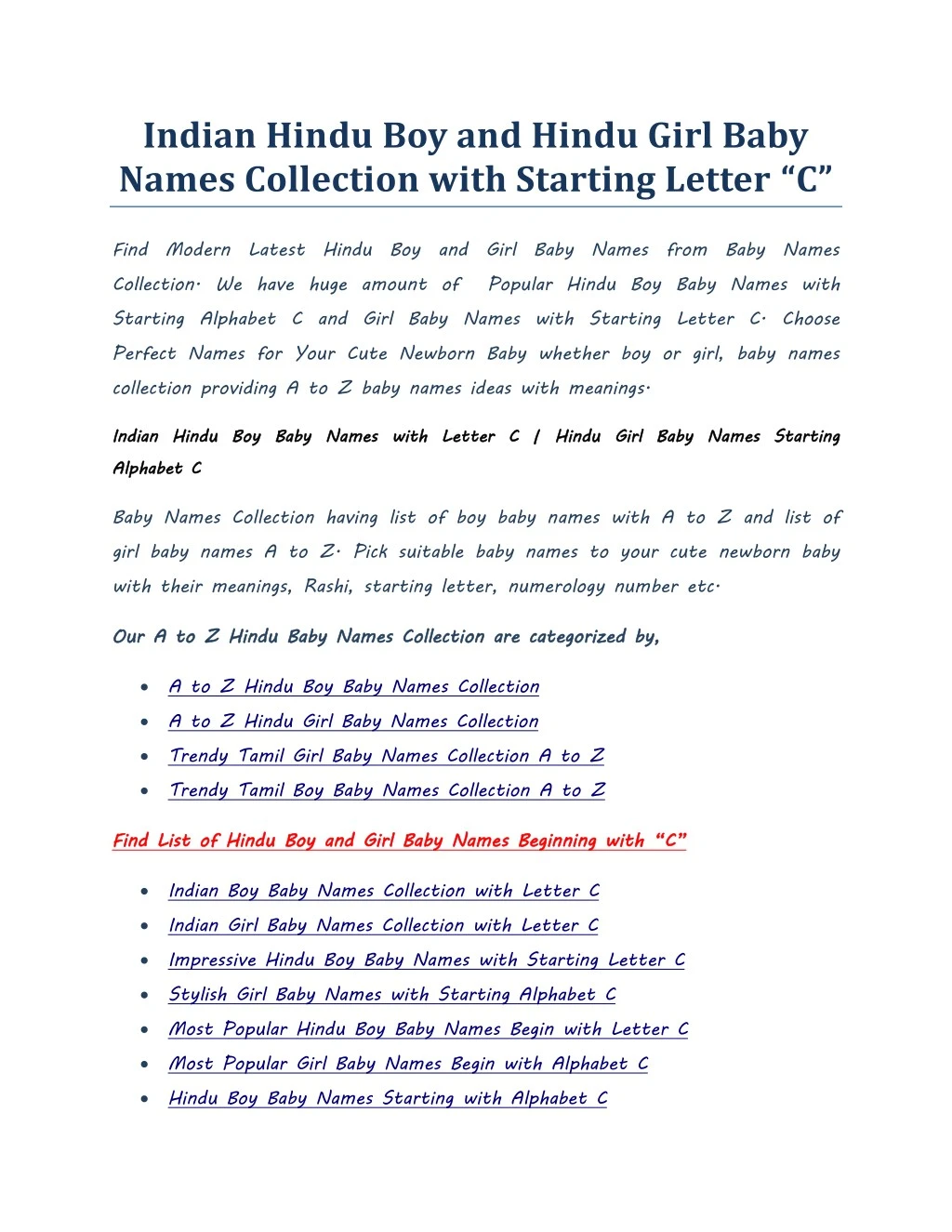 Ppt Indian Hindu Boy Baby Names With Letter C Hindu Girl Baby