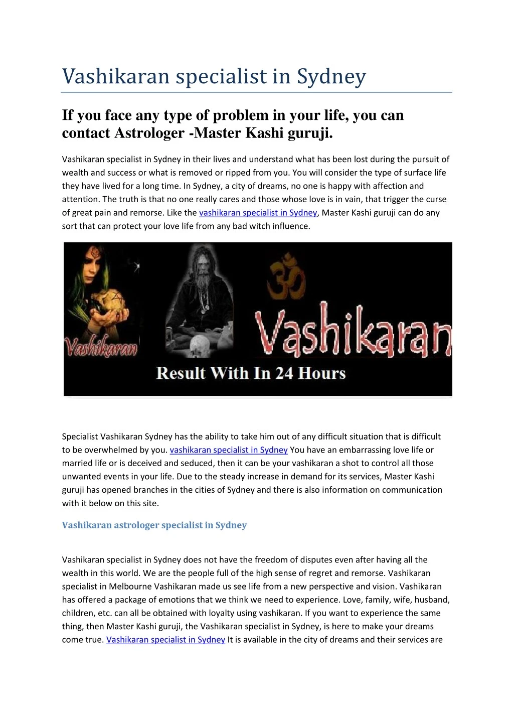 vashikaran specialist in sydney n.