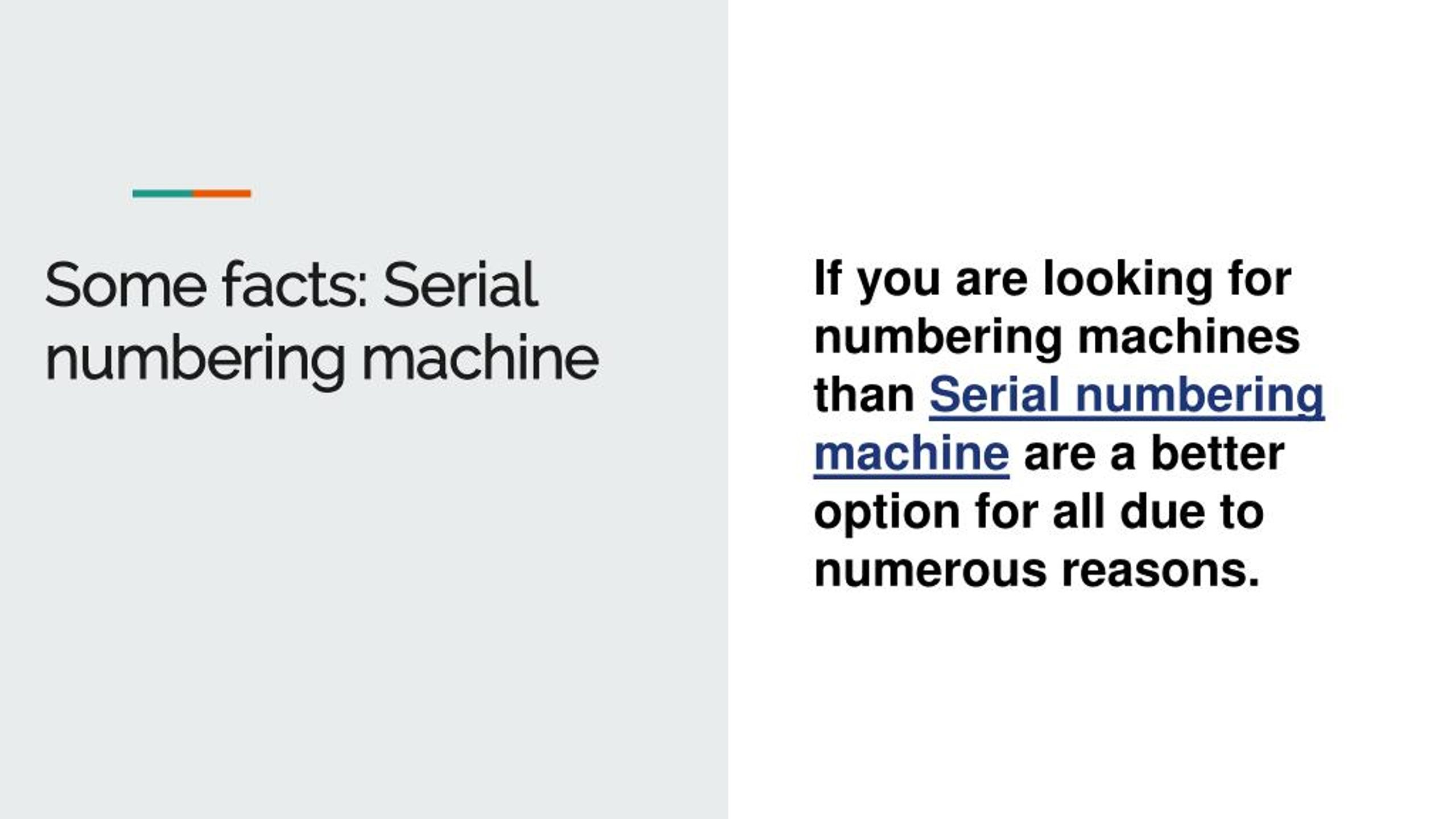 PPT - New and Updated Serial numbering machine PowerPoint Presentation ...