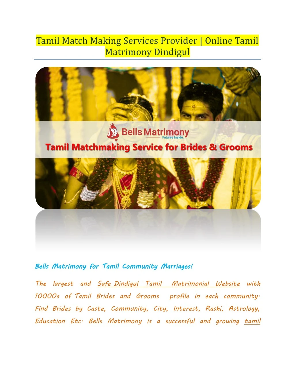 Online Tamil matchmaking