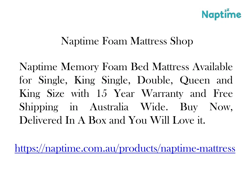 naptime foam mattress shop n.