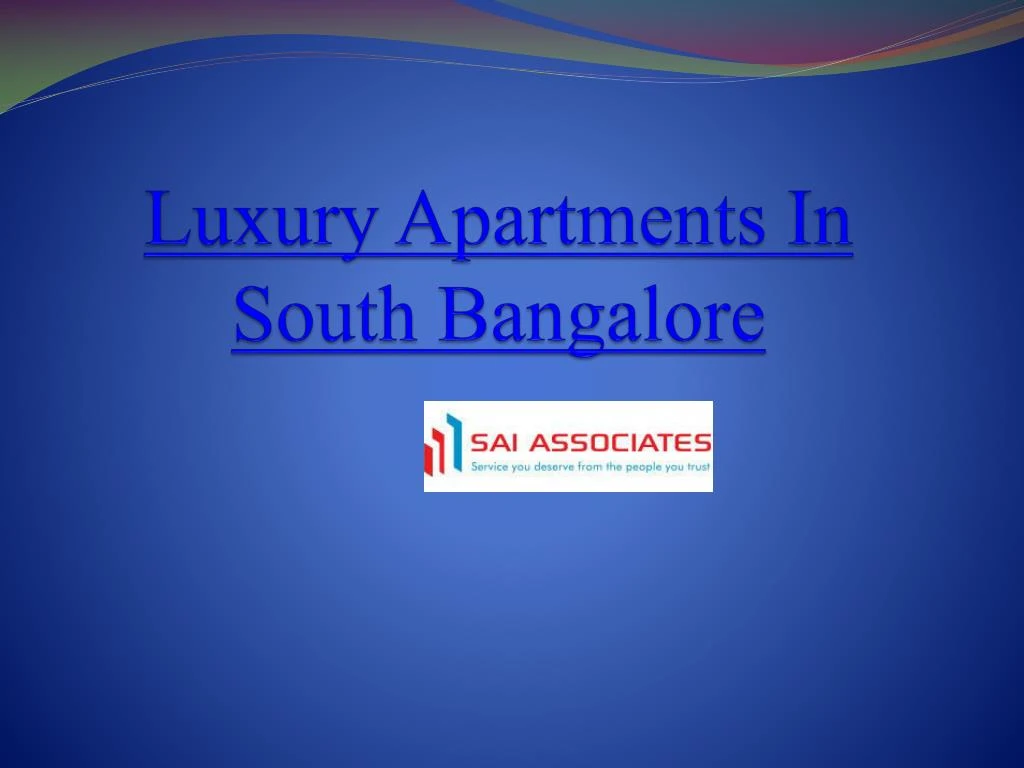 luxury apartments in south bangalore n.