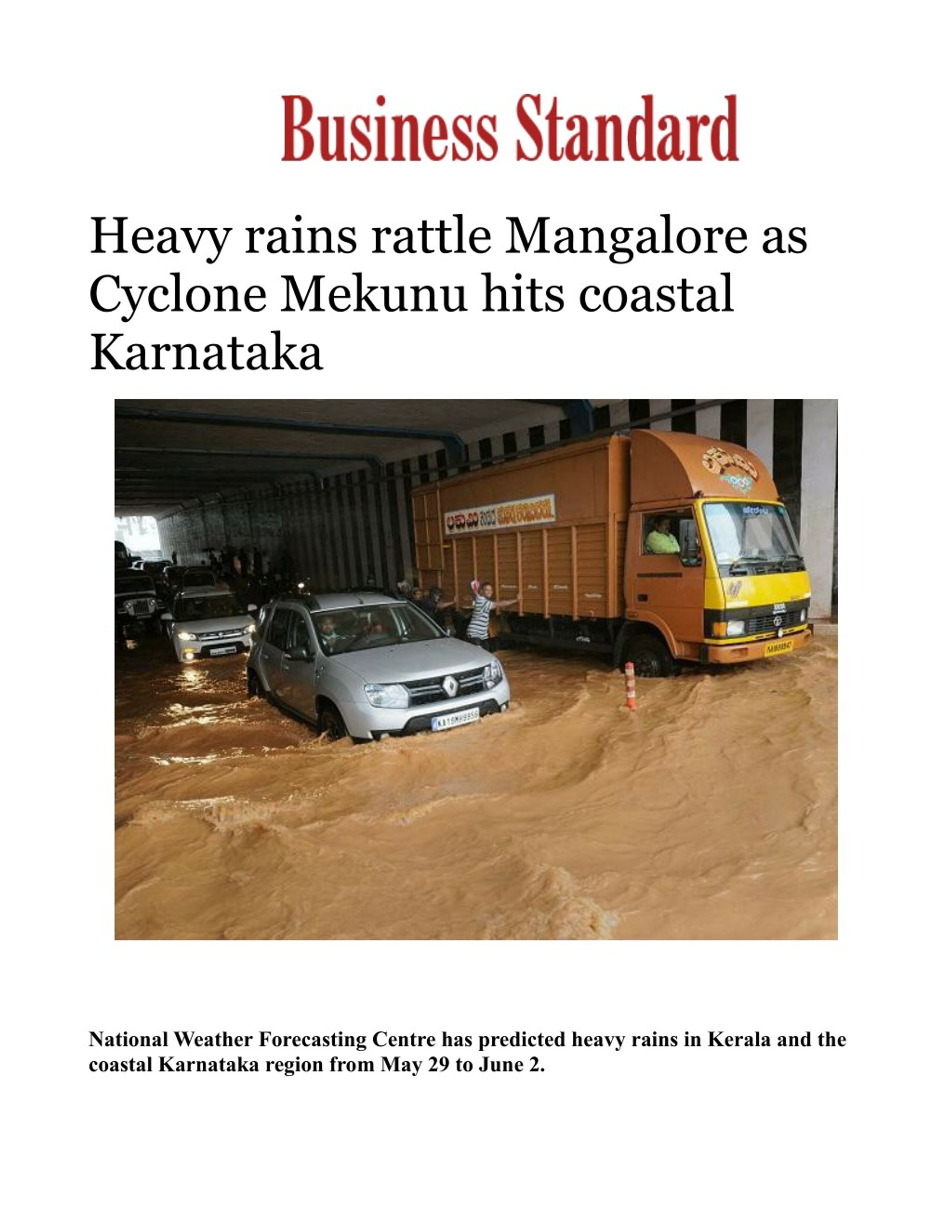 Ppt Cyclone Mekunu Hits Coastal Karnataka And Cause Heavy Rain In Mangalore Powerpoint