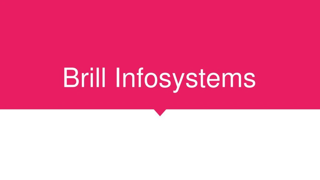 brill infosystems n.