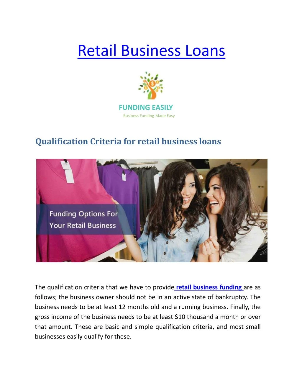 retail business loans n.