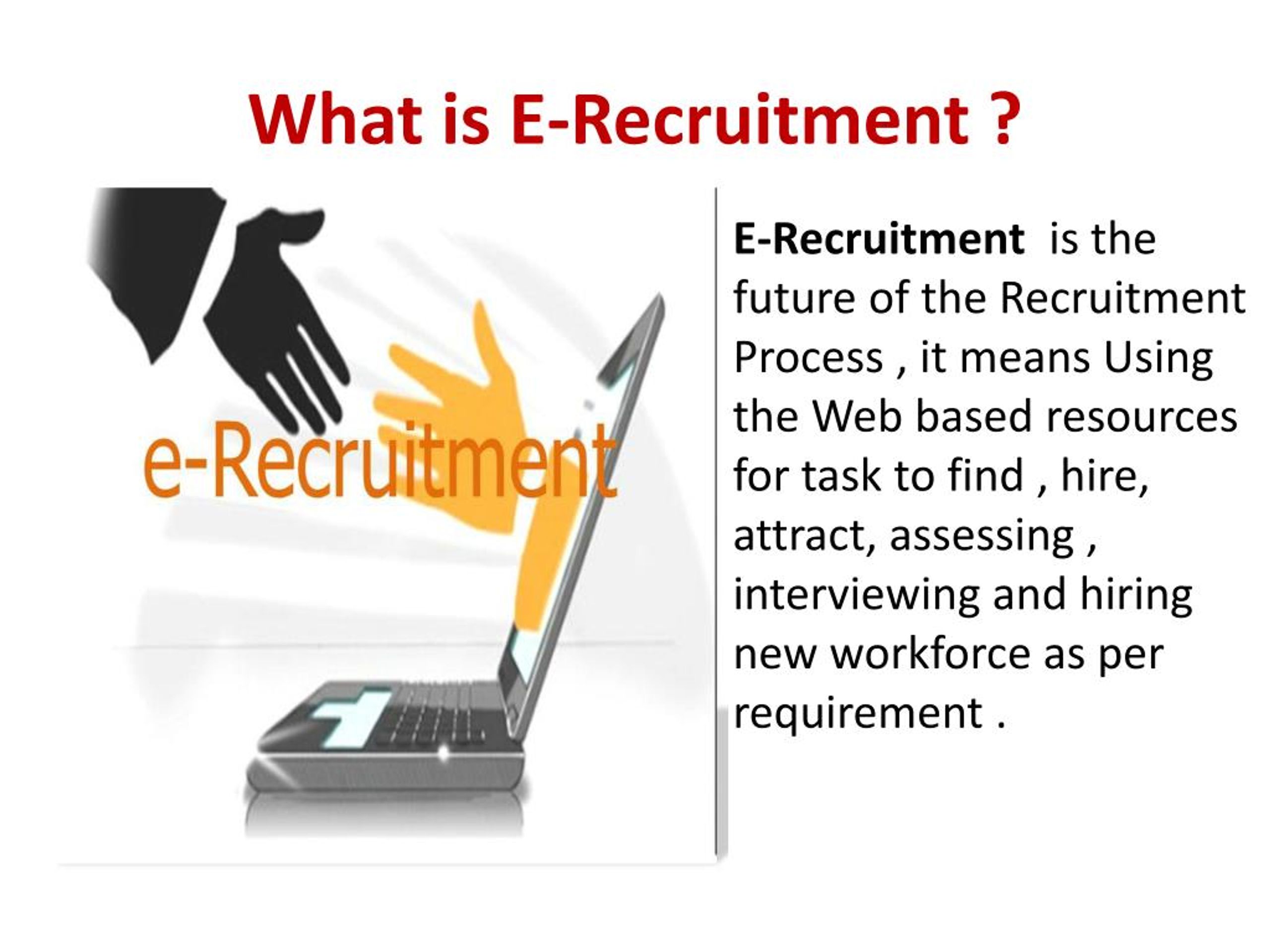 E recruitment