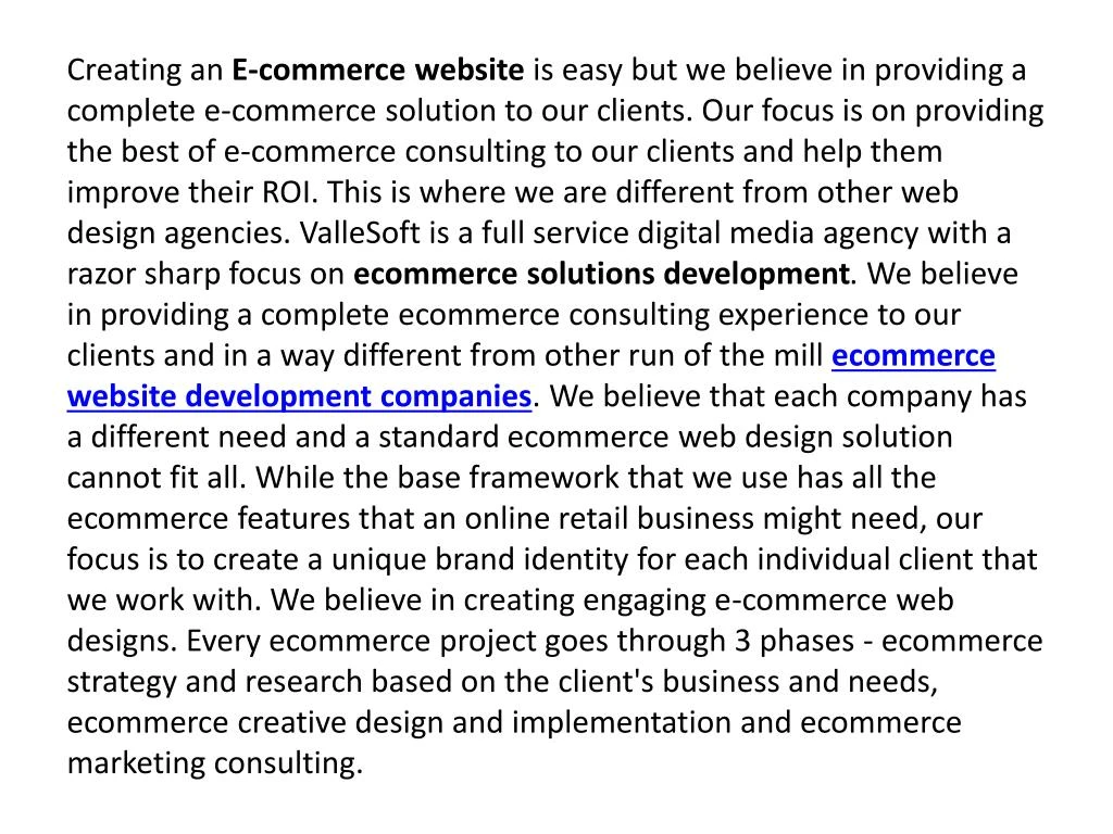 creating an e commerce website is easy n.