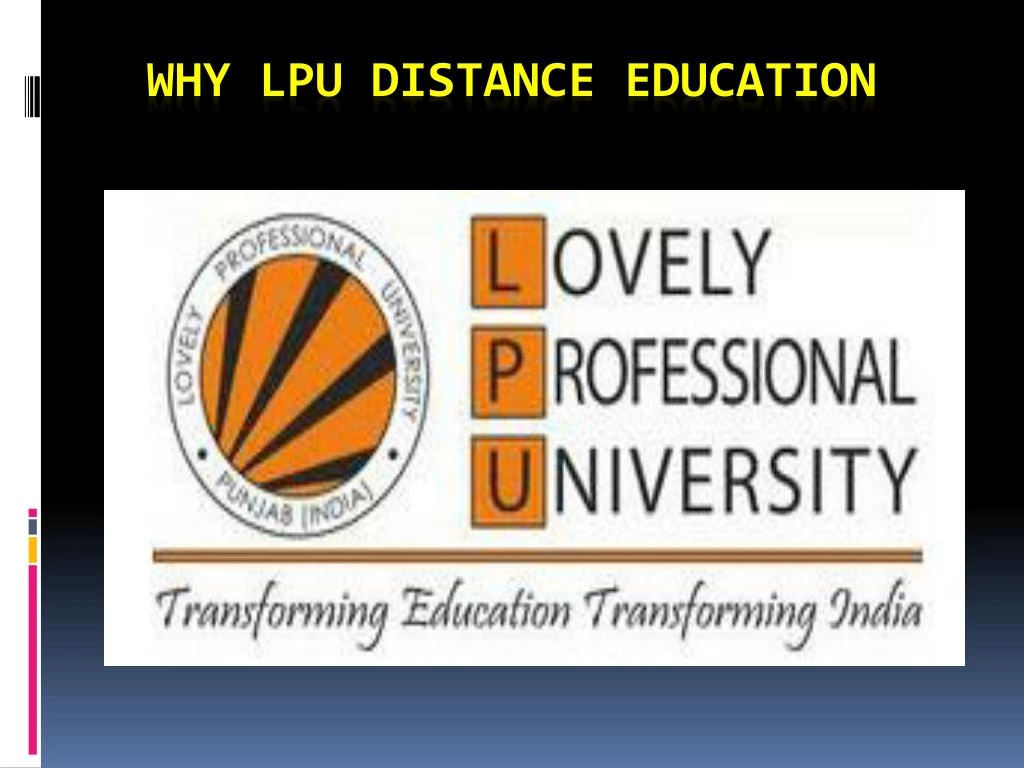 PPT - Why LPU Distance Education PowerPoint Presentation, Free Download ...