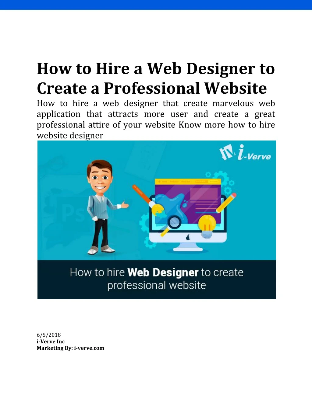how to hire a web designer to create n.