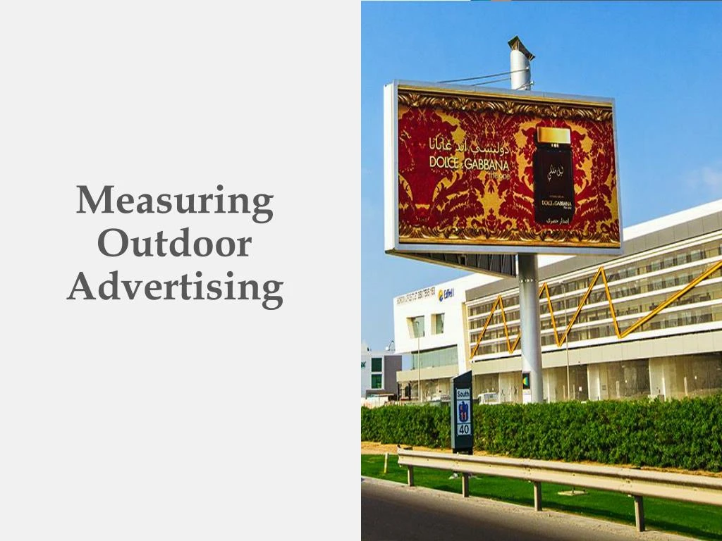 measuring outdoor advertising n.