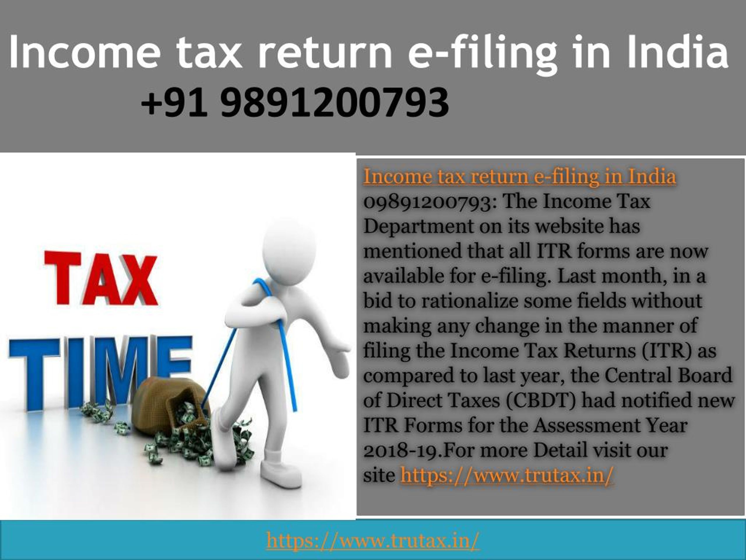 PPT How to ITR efiling in India 09891200793 after Due Date