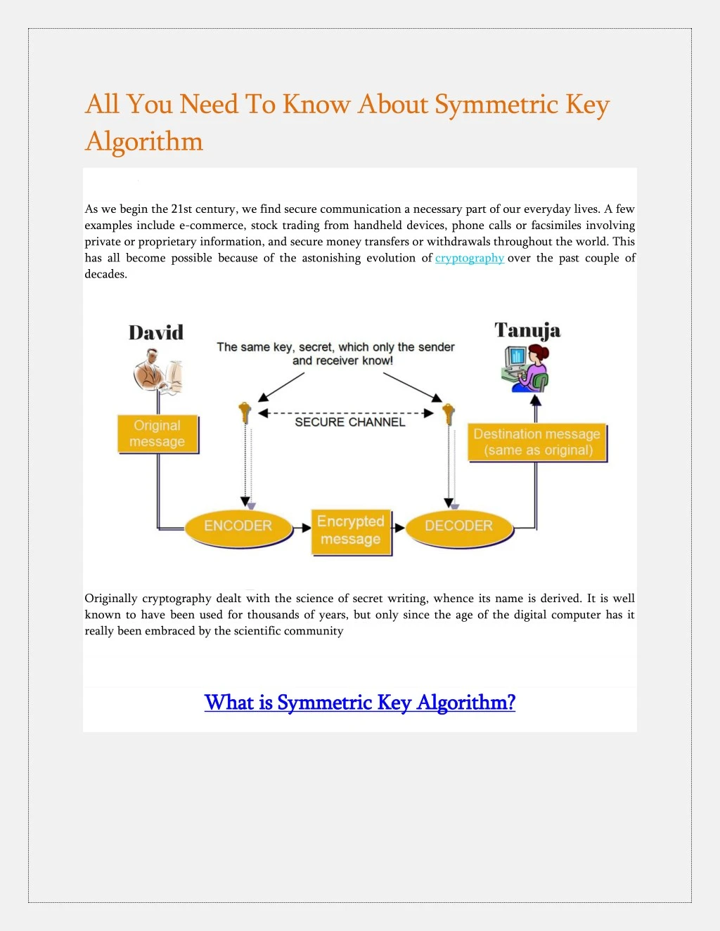 PPT - What is Symmetric Key Algorithm? PowerPoint Presentation, free ...