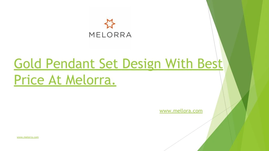 gold pendant set design with best price at melorra n.