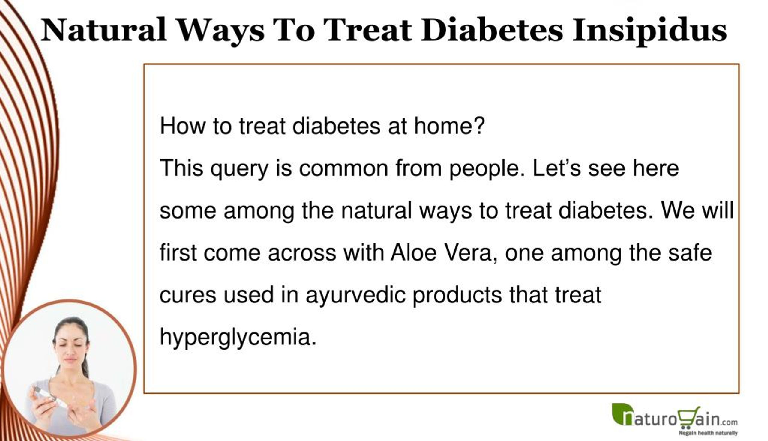 diabetes insipidus treatment at home)