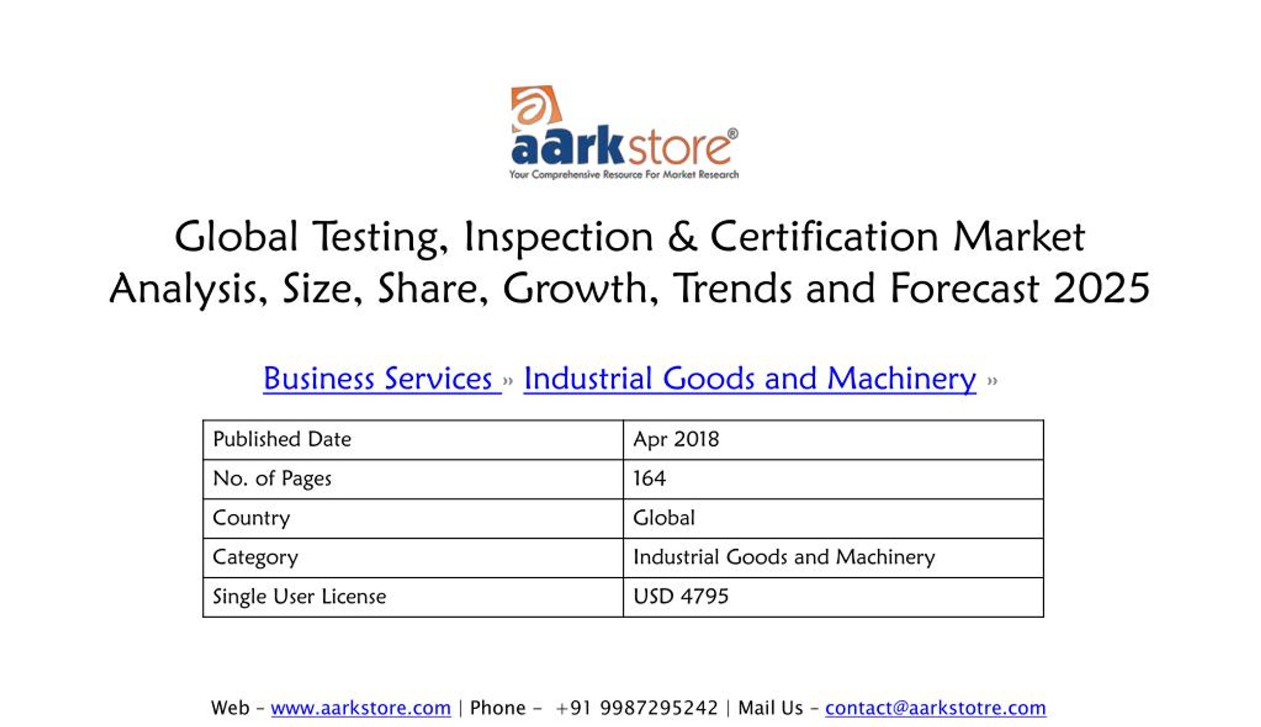 PPT - Global Testing, Inspection & Certification Market Analysis, Size ...