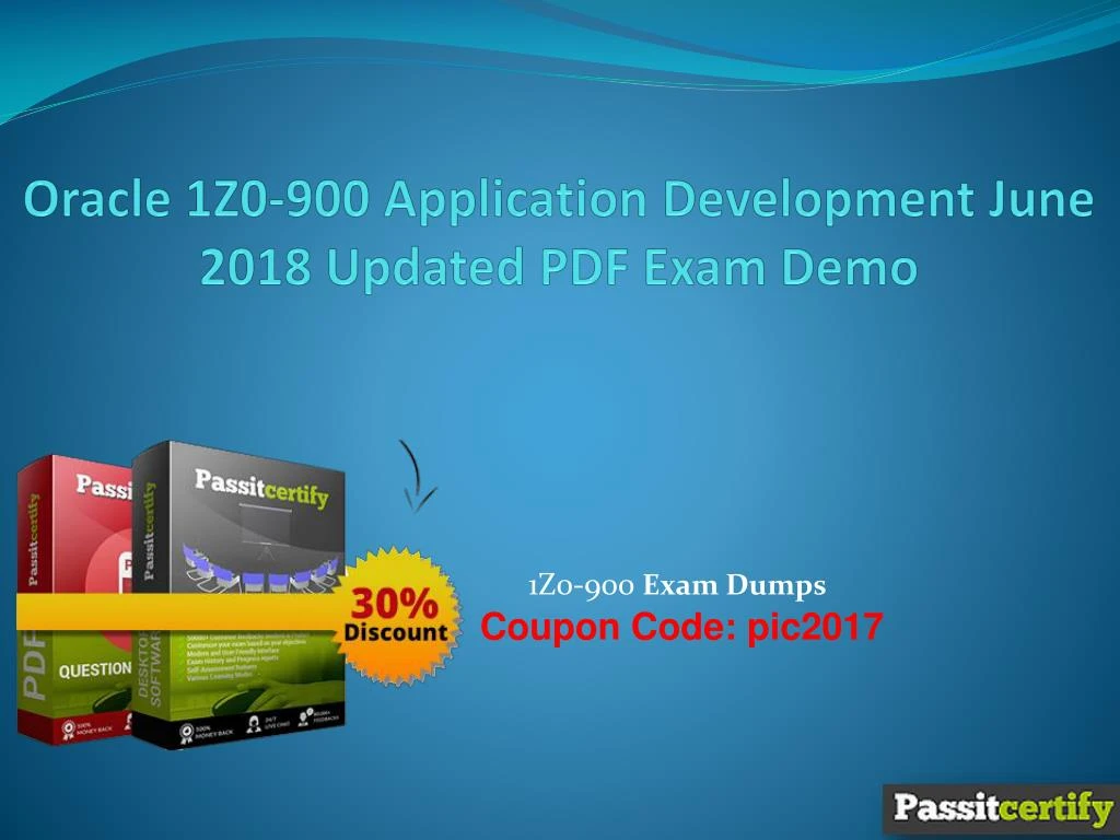 oracle 1z0 900 application development june 2018 updated pdf exam demo n.