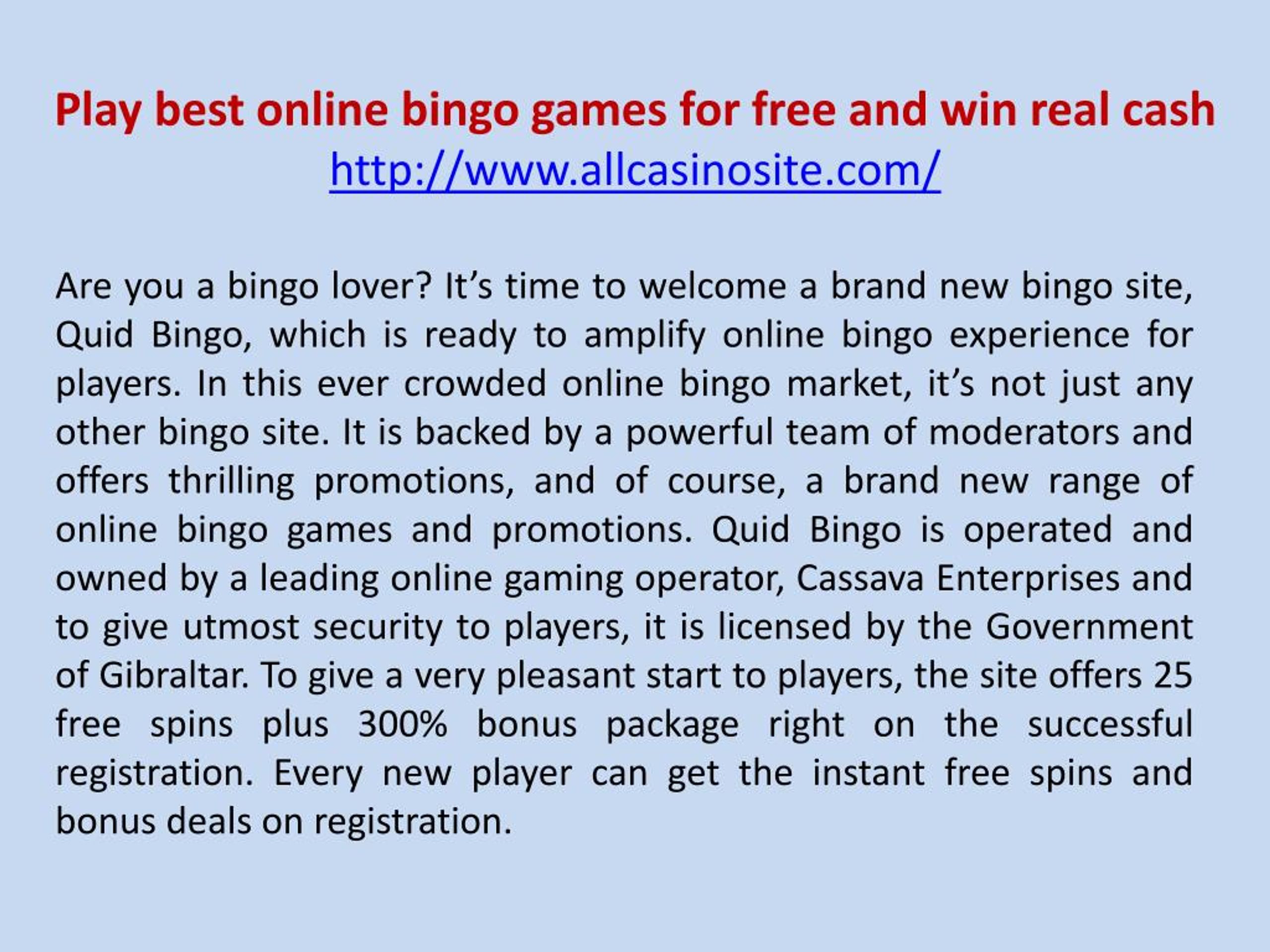 Free Cash Online Games