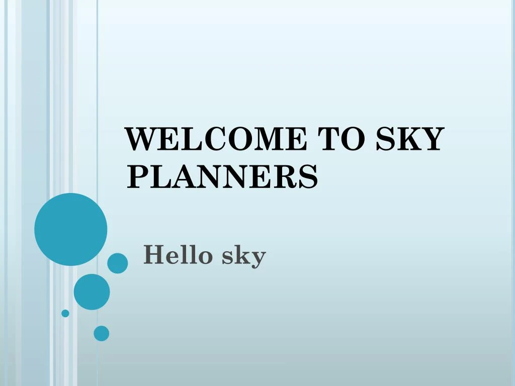 welcome to sky planners n.
