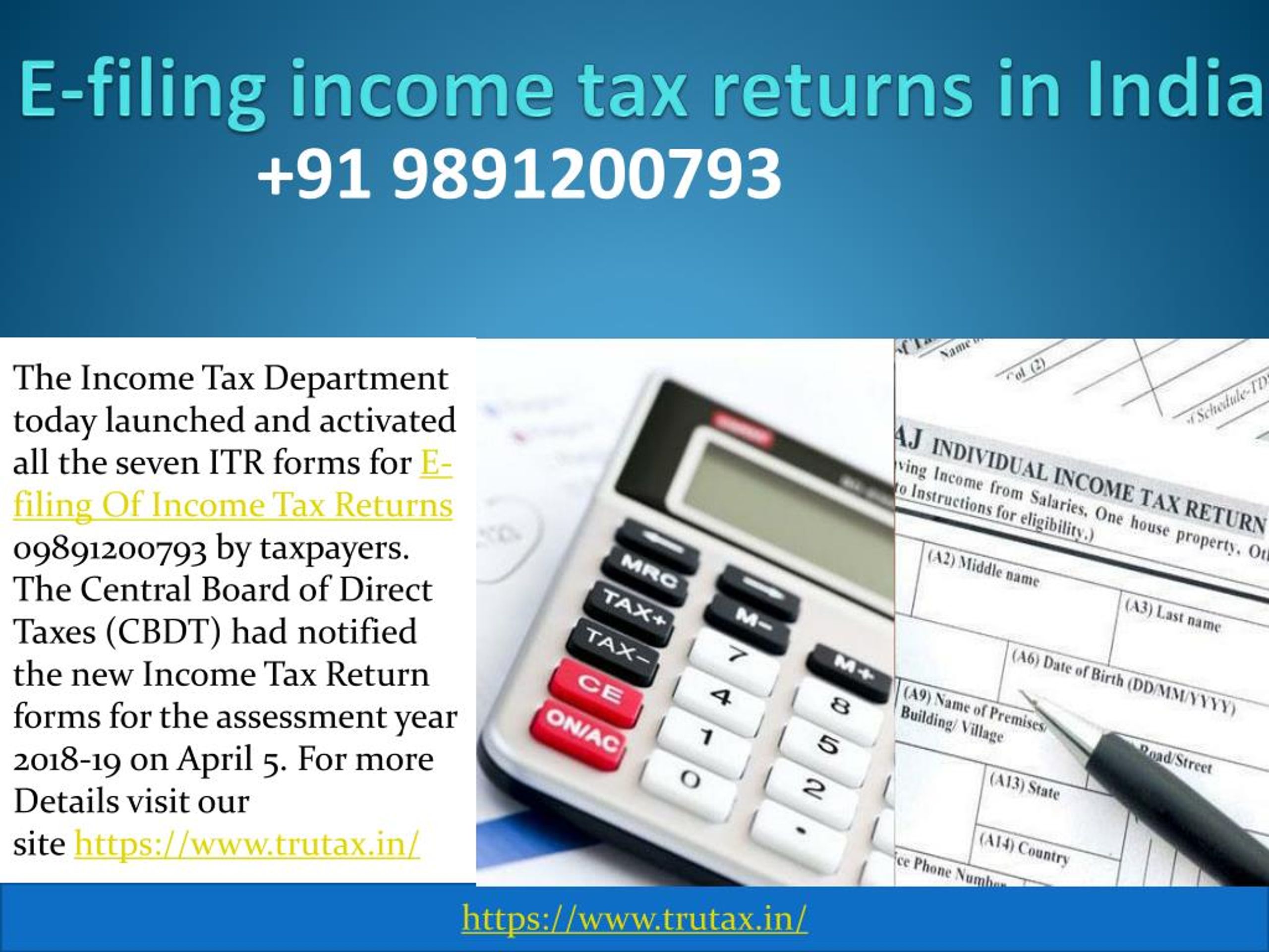 Ppt All 7 Itr Forms Released For E Filing Of Income Tax Returns 3884