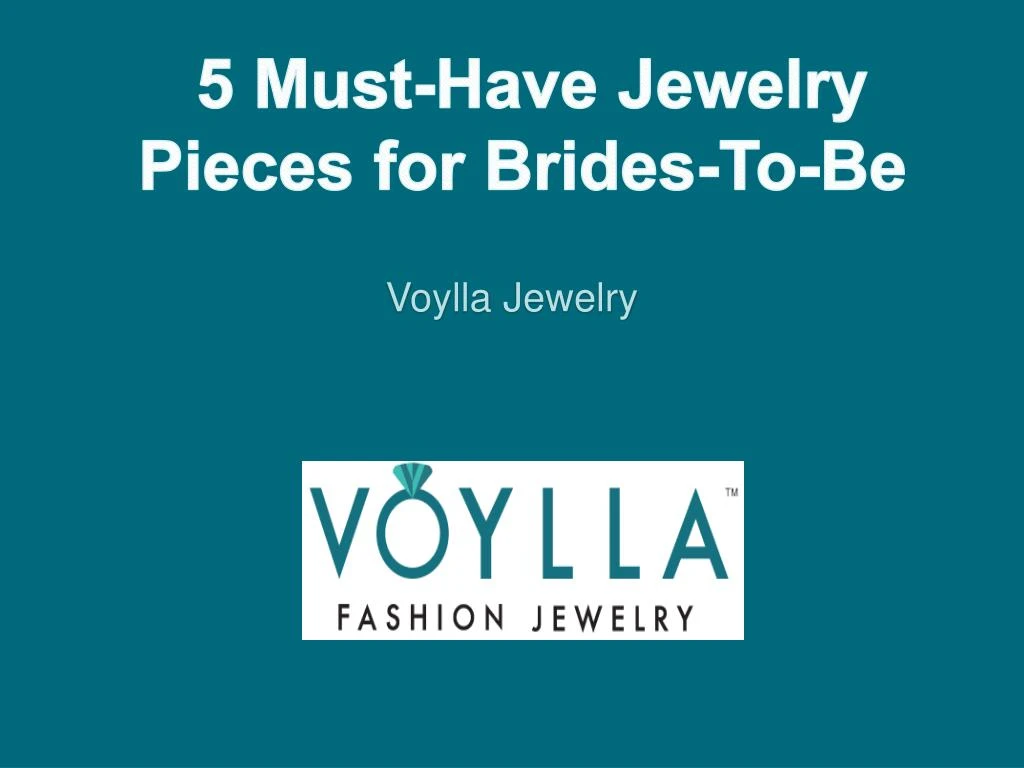 5 must have jewelry pieces for brides to be n.