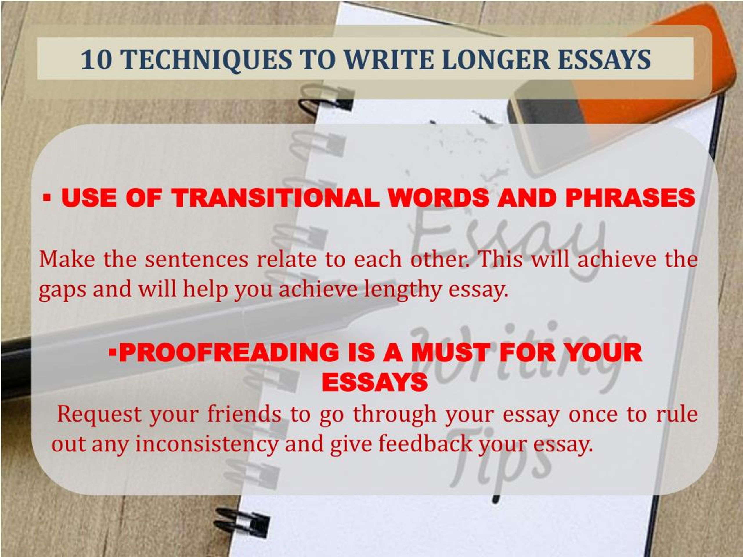 to write longer essays