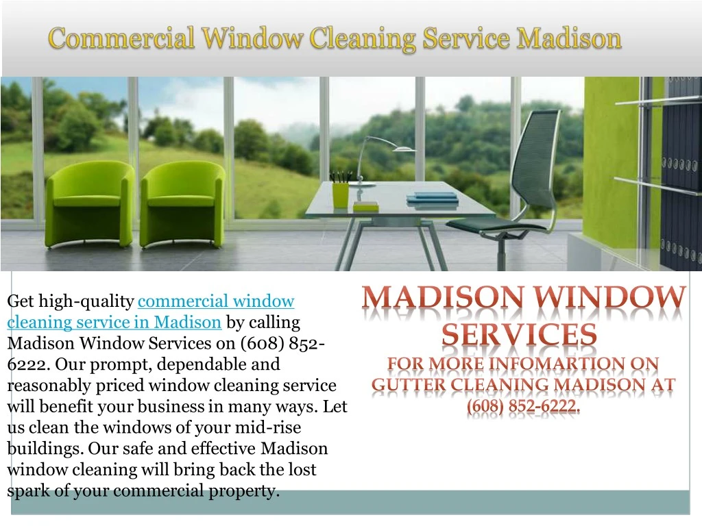 get high quality commercial window cleaning n.