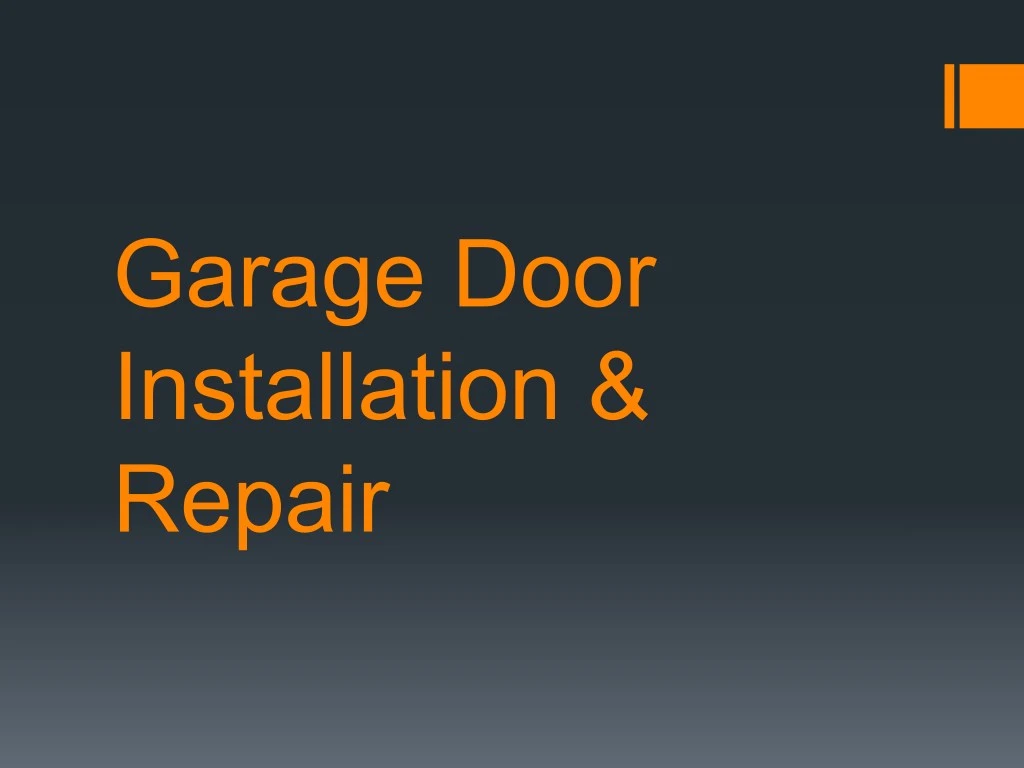 garage door installation repair n.