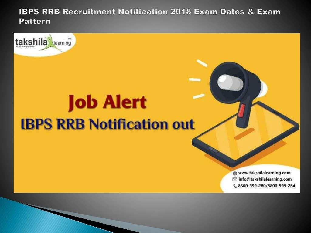 ibps rrb recruitment notification 2018 exam dates exam pattern n.