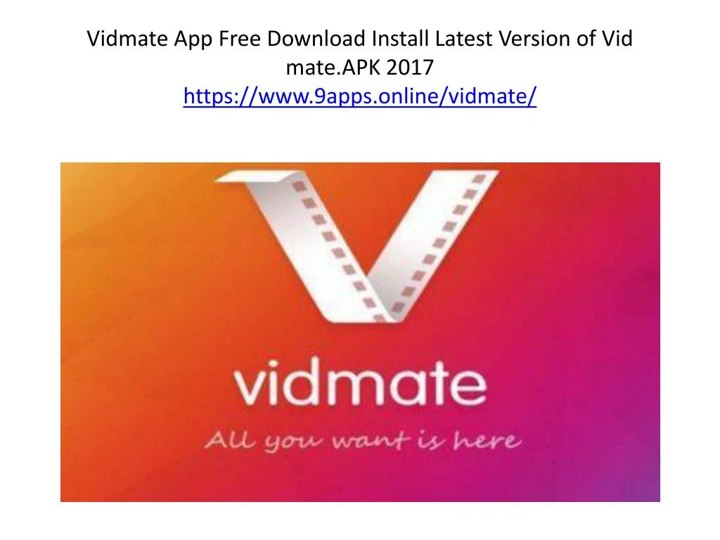 vidmate install for pc free download