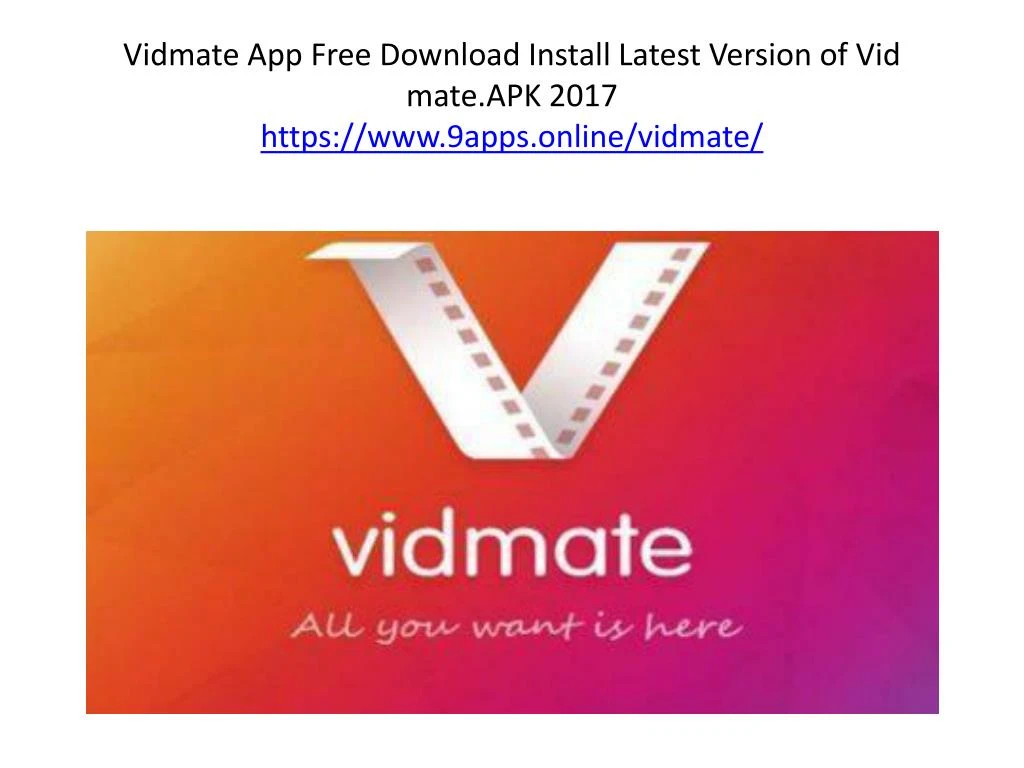 vidmate install download free