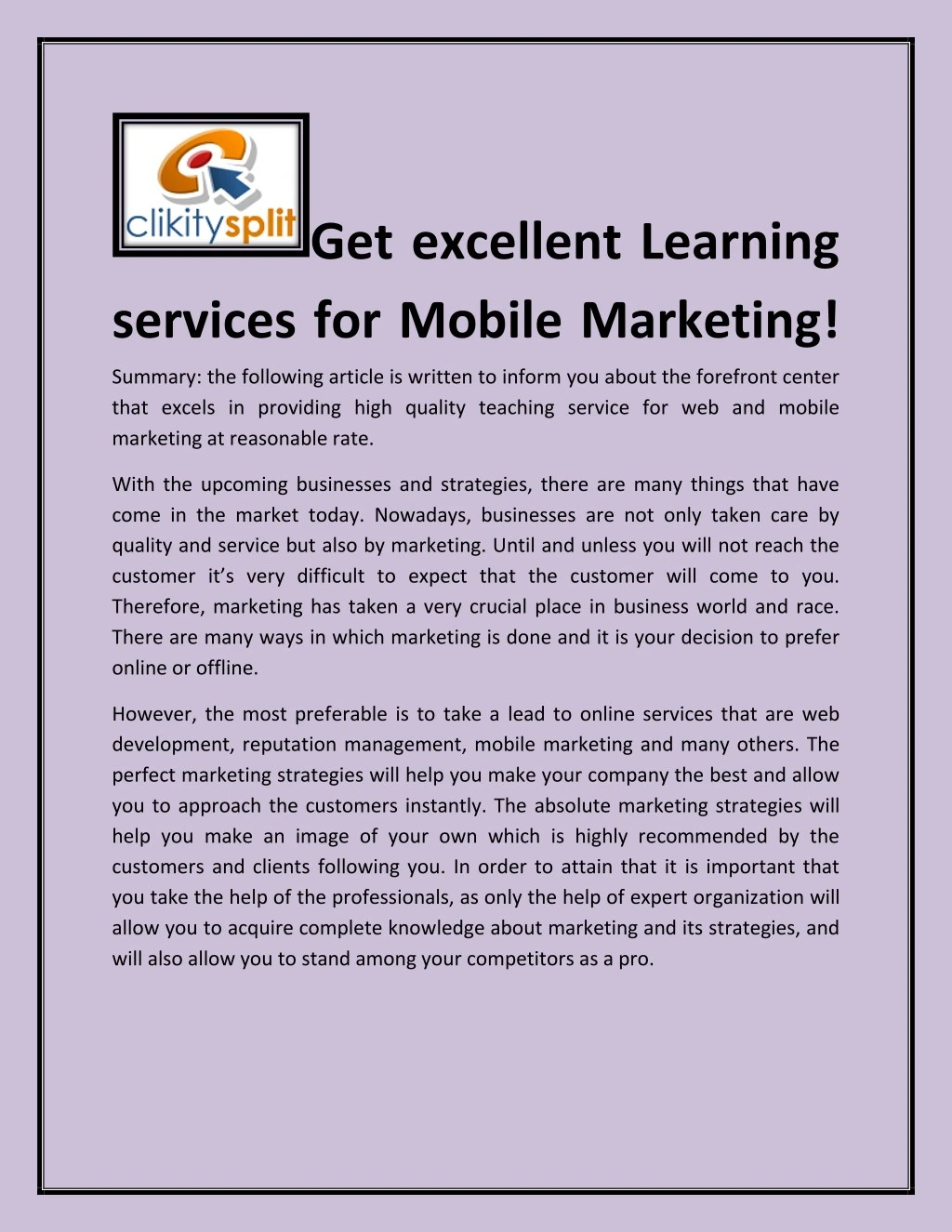 get excellent learning services for mobile n.