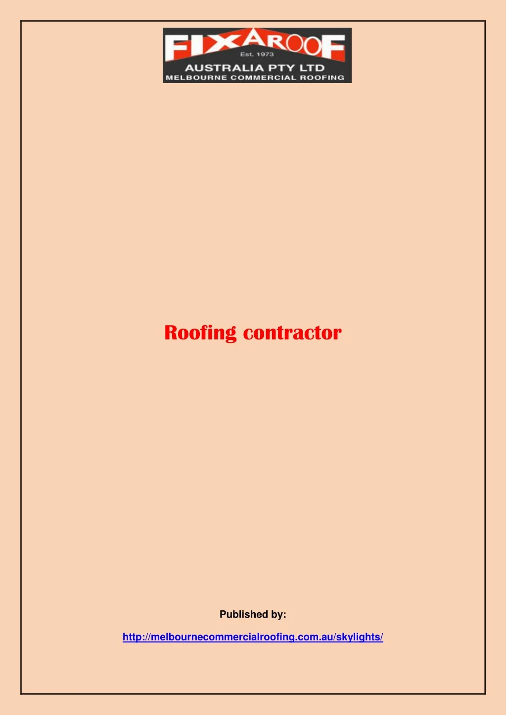 roofing contractor n.