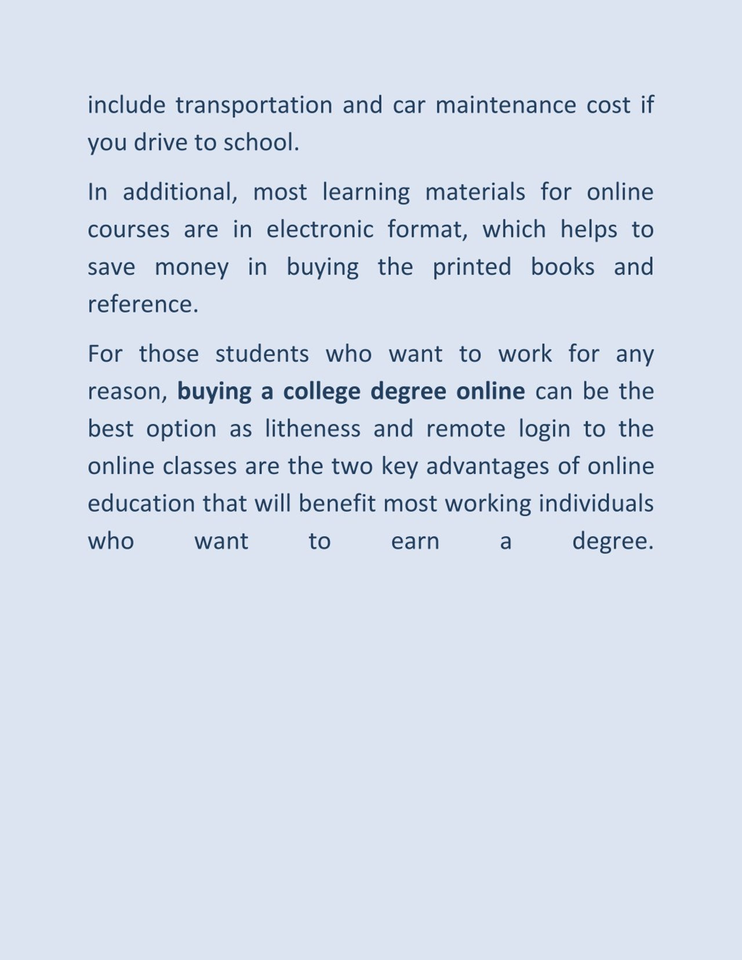 Ppt Know The Advantage Of Buy A College Degree Online Powerpoint