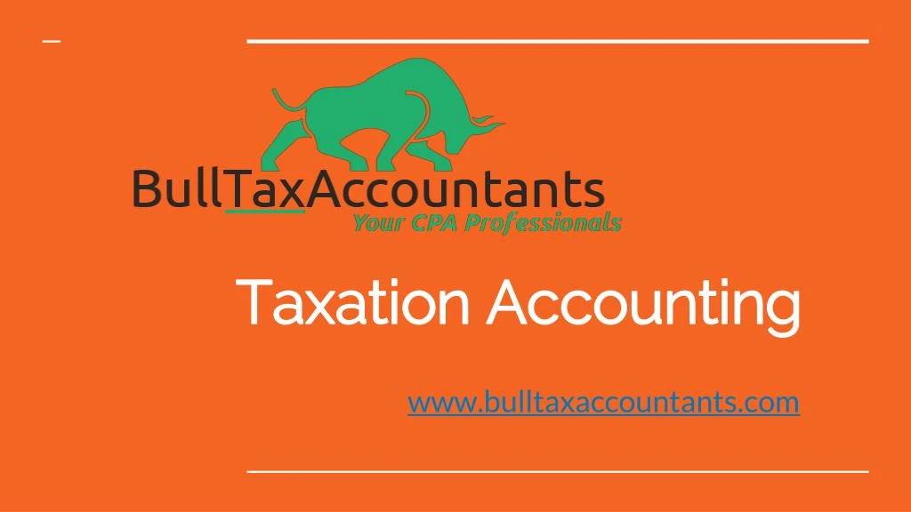 taxation accounting n.