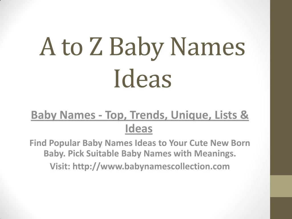 a to z baby names ideas n.