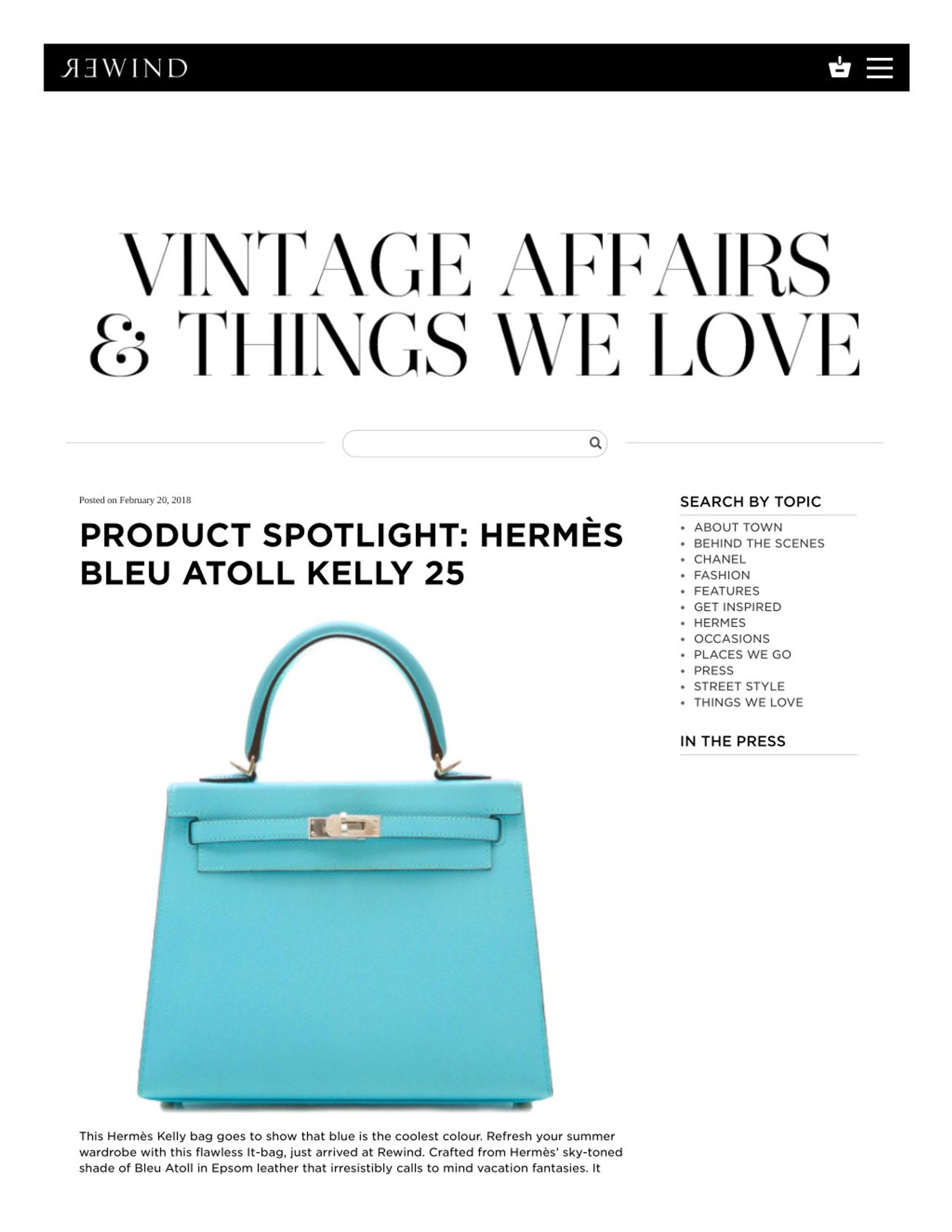 Hermes 25 Kelly Blue Atoll Brand New For Sale at 1stDibs