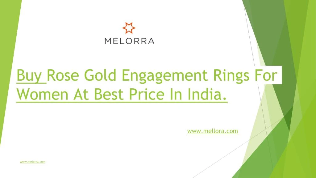 buy rose gold engagement rings for women at best price in india n.