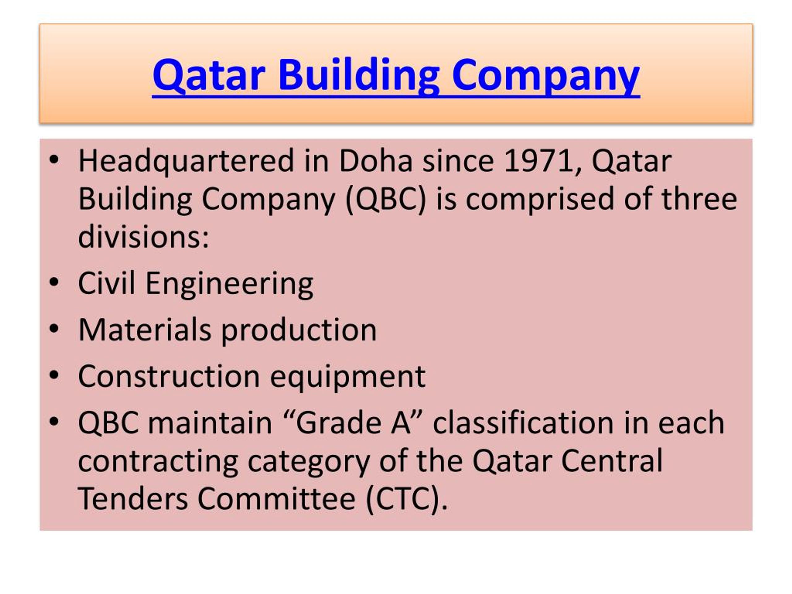 PPT - Qatar Construction Company PowerPoint Presentation, free download