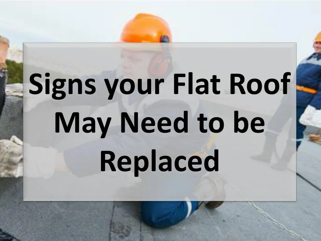 signs your flat roof may need to be replaced n.