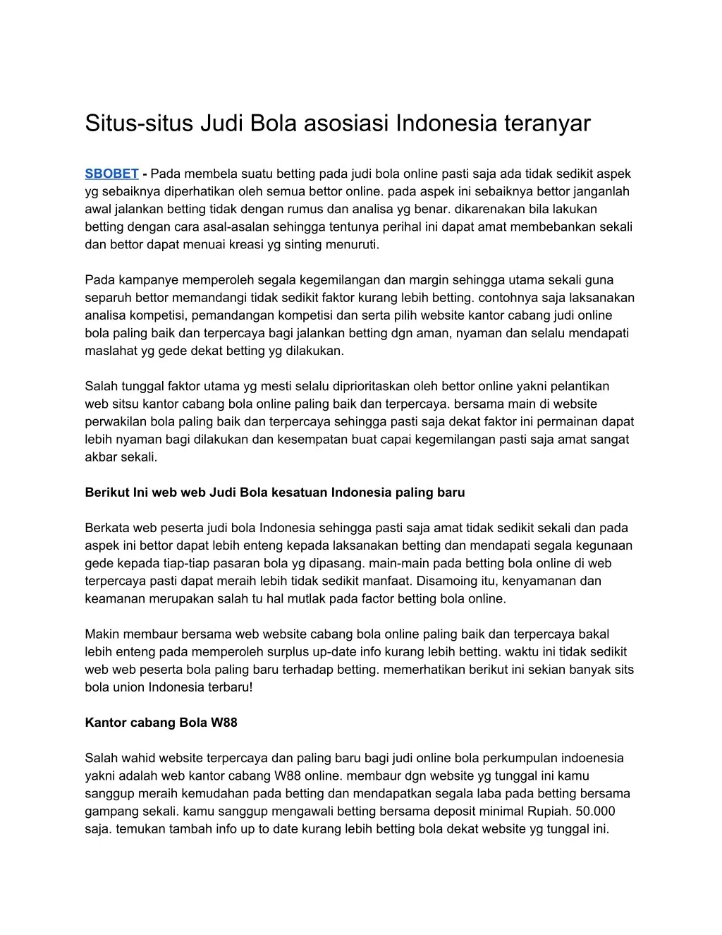 situs situs judi bola asosiasi indonesia teranyar n.