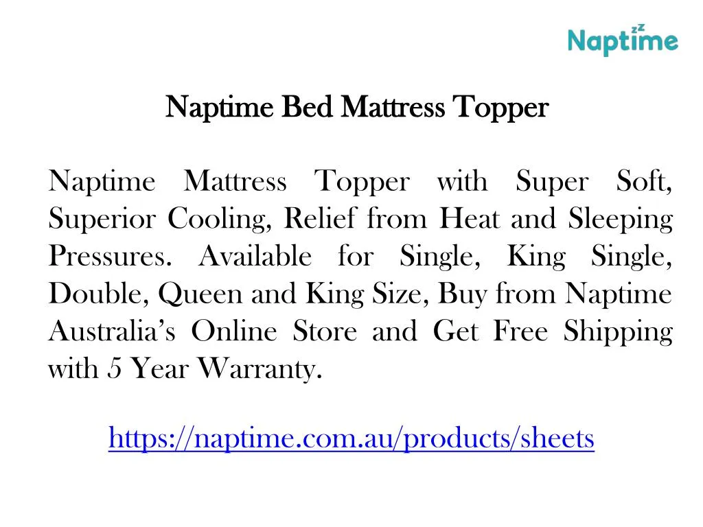 naptime bed mattress topper n.