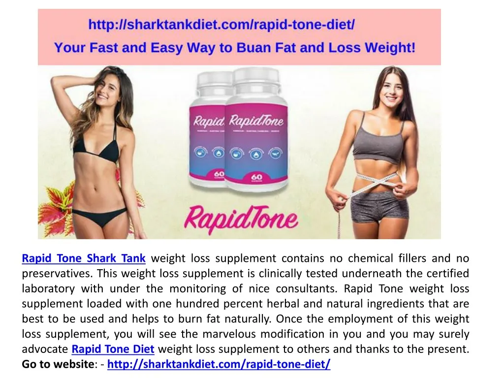 rapid tone shark tank weight loss supplement n.