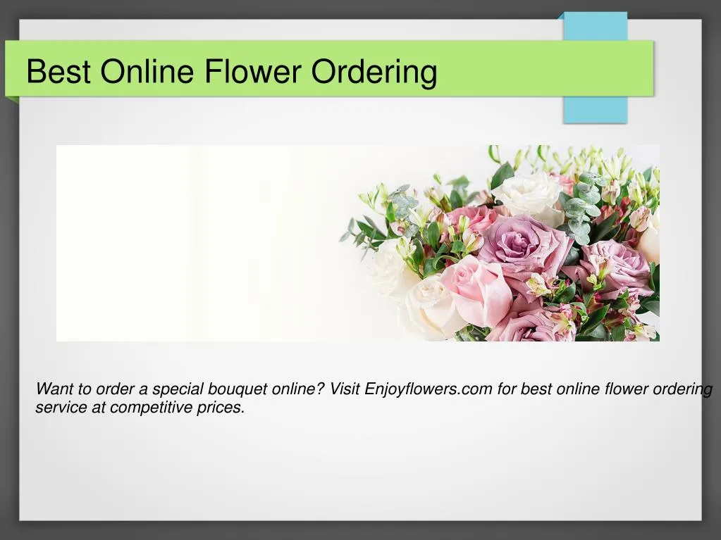 PPT Enjoy flowers PowerPoint Presentation, free download ID7906039