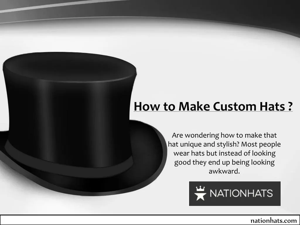 how to make custom hats n.