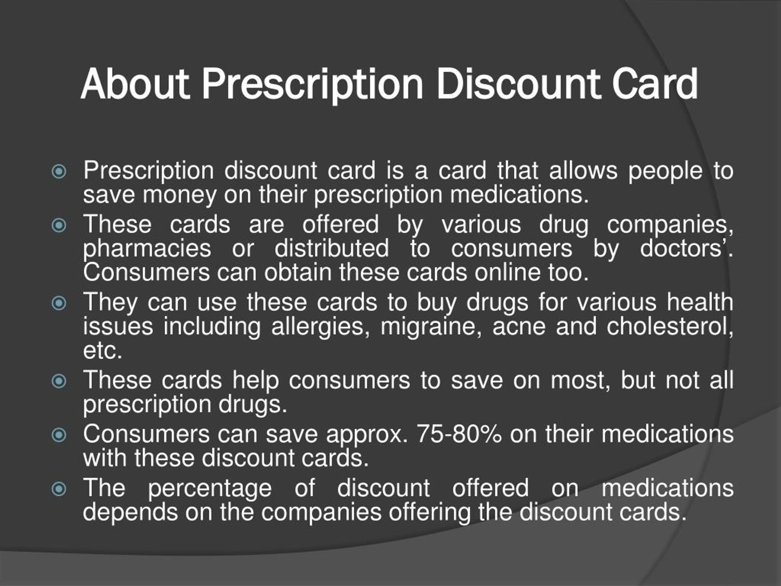 PPT - Best Prescription Discount Cards In The US PowerPoint