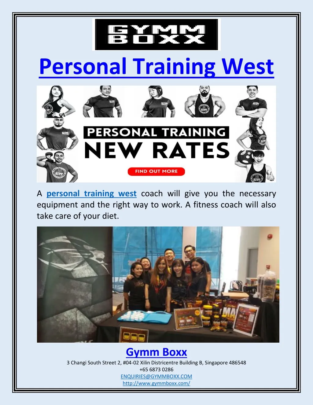 personal training west n.