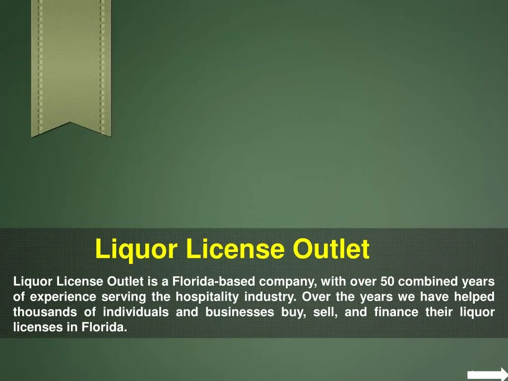 PPT Florida Liquor License Cost PowerPoint Presentation, free