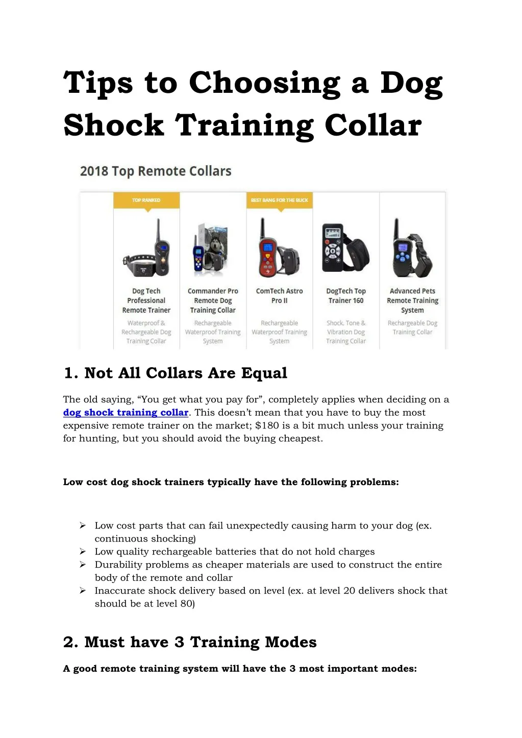 PPT - Tips to Choosing a Dog Shock Training Collar PowerPoint Presentation - ID:7911672